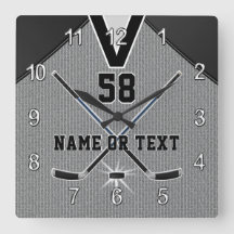 Regalos personalizados del reloj del hockey para