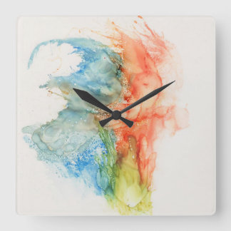 Cuadrado Reloj acuático abstracto moderno