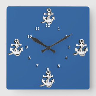 Cuadrado Reloj - Anclajes blancos