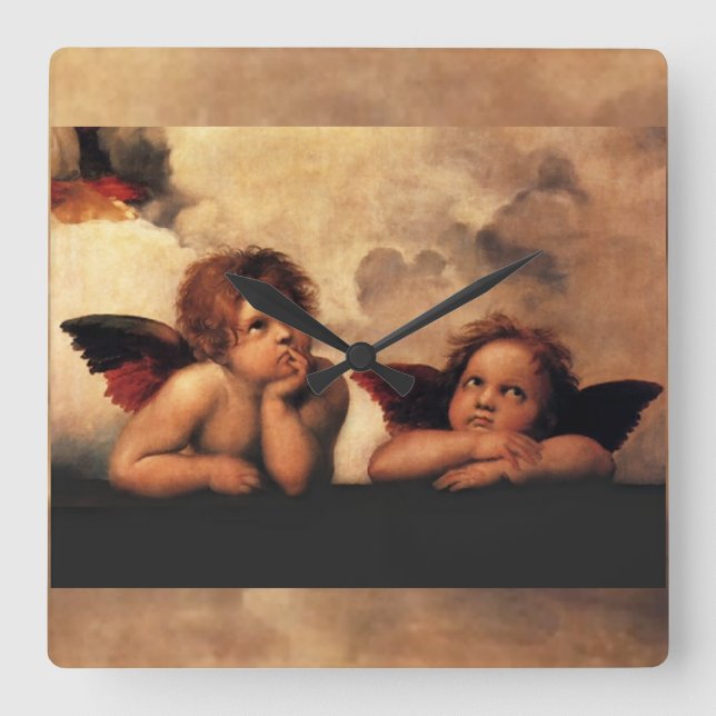 Cuadrado reloj ángel (Anverso)