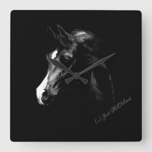 Cuadrado Reloj árabe del caballo