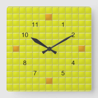 Cuadrado Reloj - Baldosas cuadradas