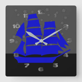 Cuadrado Reloj - Barco Clipper