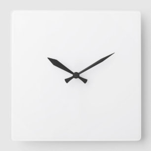 Cuadrado Reloj Blanco