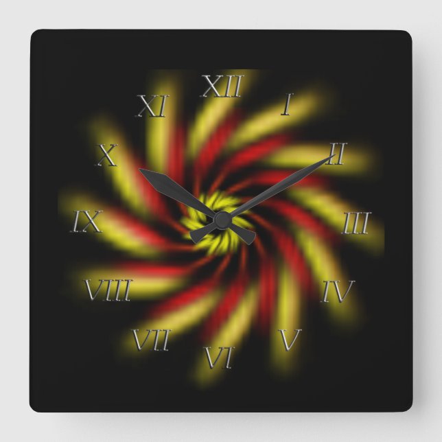 Cuadrado Reloj - Candre en negro (Anverso)