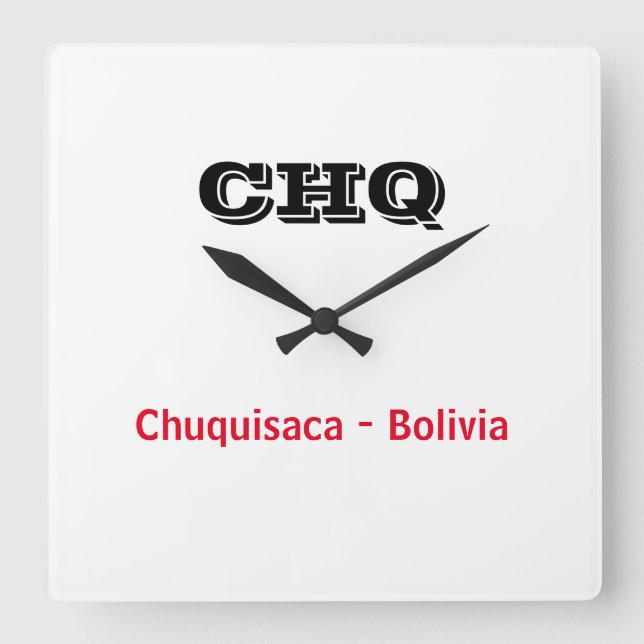 Cuadrado Reloj Chuquisaca Bolivia (Anverso)