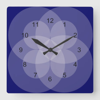 Cuadrado Reloj - Círculos interrelacionados