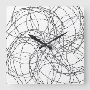 Cuadrado Reloj con cable
