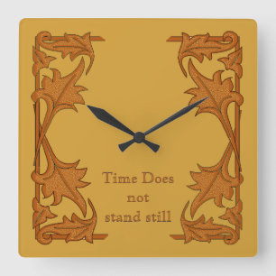 Cuadrado Reloj - Corchetes de leafy