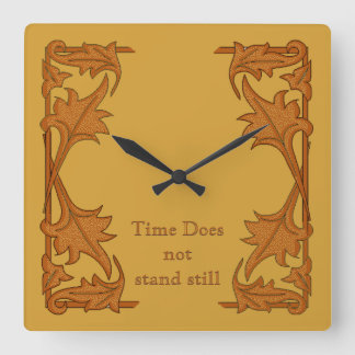 Cuadrado Reloj - Corchetes de leafy