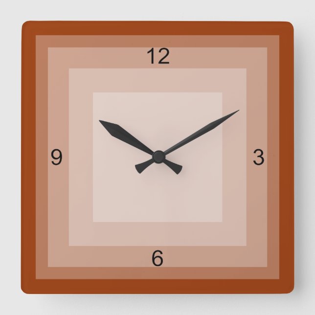 Cuadrado Reloj - cuadrados concéntricos (Anverso)