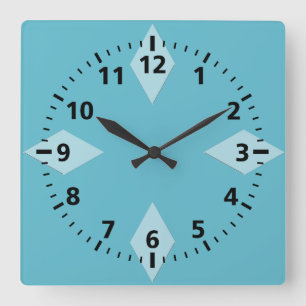 Cuadrado Reloj - Cuatro Diamantes