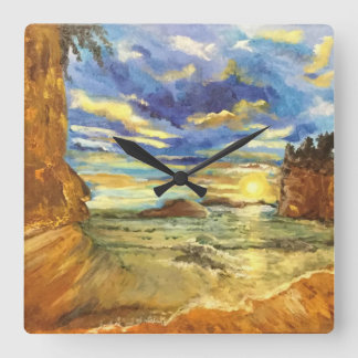 Cuadrado Reloj de acrílico de pared 