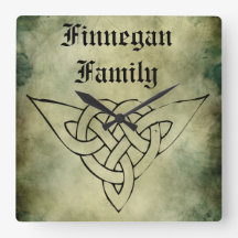 reloj de apellidos del símbolo irish de celitc