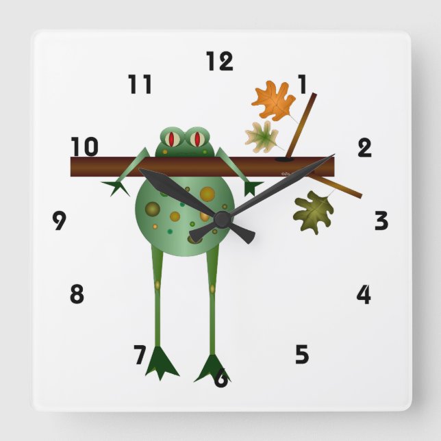 Cuadrado Reloj de árbol de frenado (Anverso)