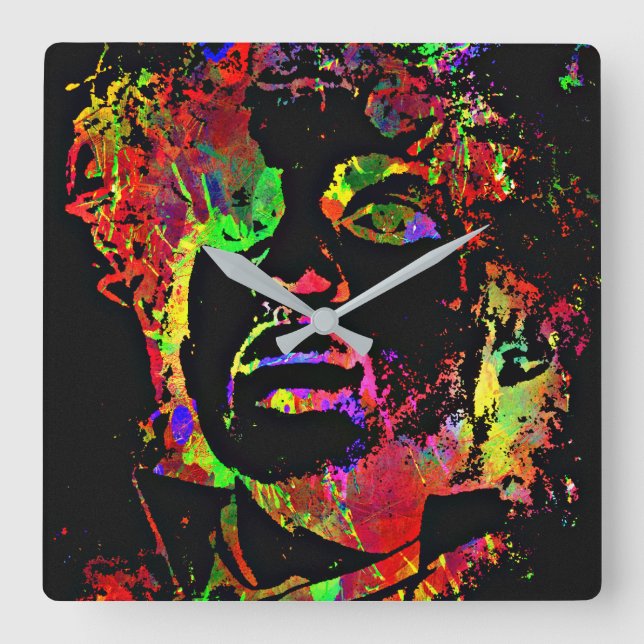 Cuadrado Reloj de arte (Anverso)