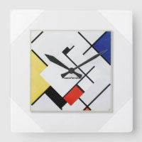 Reloj de arte moderno de Mondrian Piet
