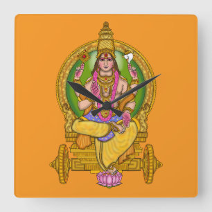 Cuadrado Reloj de astrología del Señor Sol (Surya)