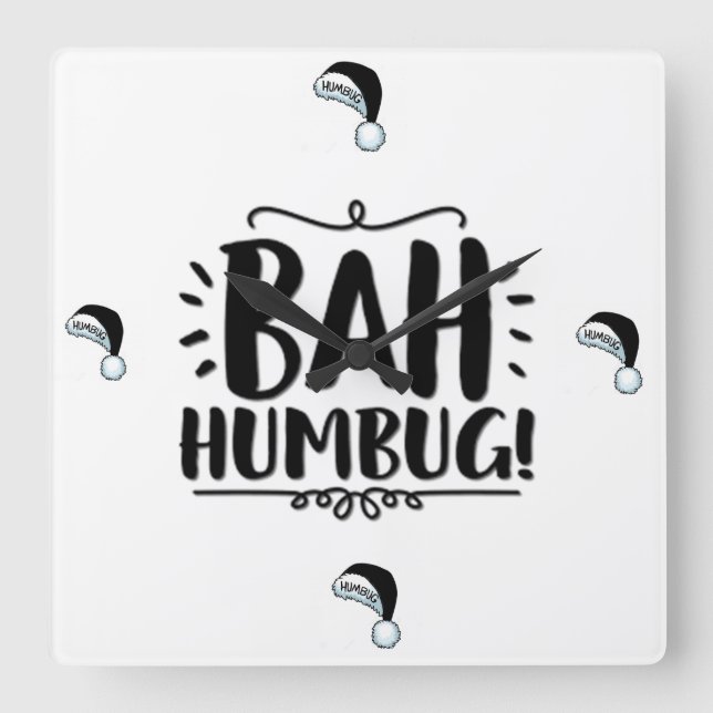 CUADRADO RELOJ DE BAH HUMBUG (Anverso)