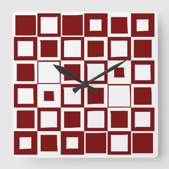 Cuadrado Reloj de caja roja (Anverso)