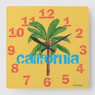Cuadrado Reloj de California