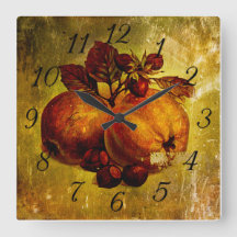 Reloj de cosecha de frutos amarillos
