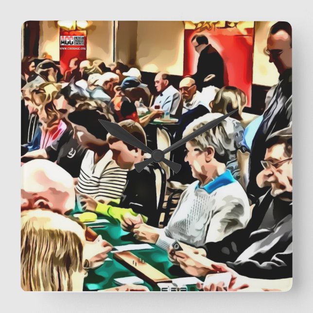 CUADRADO RELOJ DE CRIBBAGAS DE RENO (Anverso)