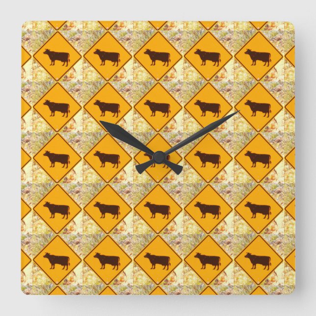 Cuadrado reloj de cruce de ganado (Anverso)