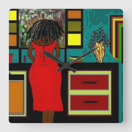 CUADRADO RELOJ DE 'DAMA EN LA COCINA'