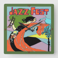 Reloj de Decco del arte del Fest del jazz