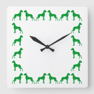 Cuadrado Reloj de dogo