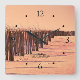Cuadrado Reloj de dunas de arena de playa