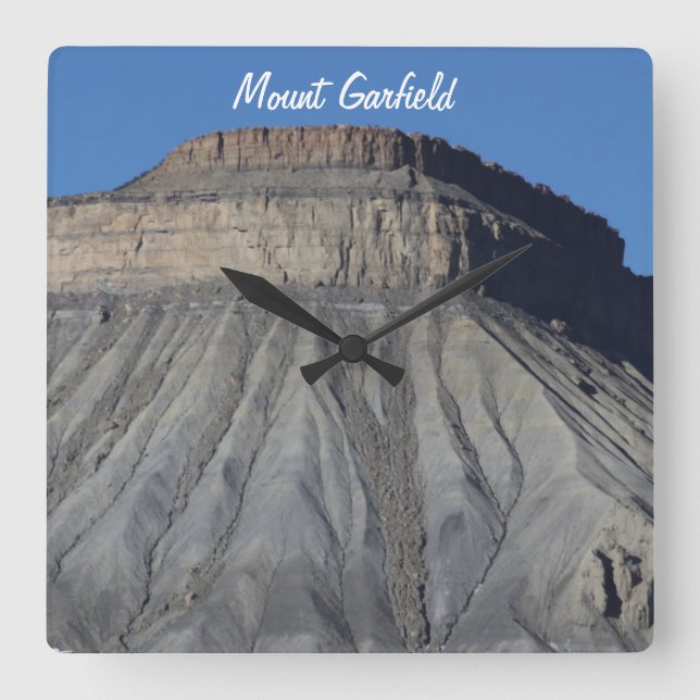 Cuadrado Reloj de Garfield del soporte (Anverso)