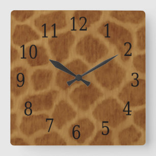Cuadrado Reloj de Giraffe Square