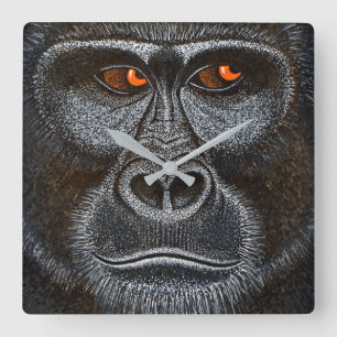 Cuadrado Reloj de gorila