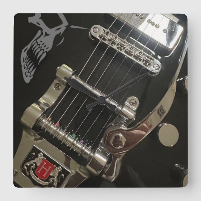 Cuadrado Reloj de guitarra de Crawdad (Anverso)