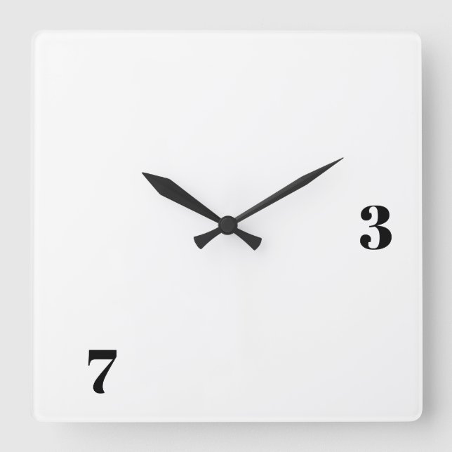 Cuadrado Reloj de Ham Radio Square 73 (Anverso)