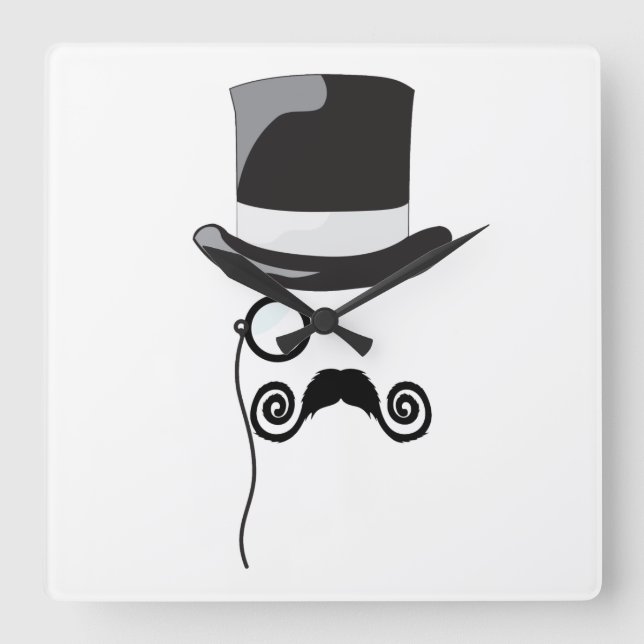 Cuadrado reloj de hidalgo en inglés (Anverso)