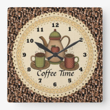 Reloj de hora del café