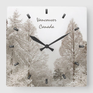 Cuadrado Reloj de invierno Personalizado de reloj de invier