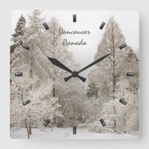 Cuadrado Reloj de invierno Personalizado de reloj de invier
