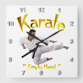 Cuadrado Reloj de Karate Wall