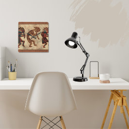 Cuadrado Reloj de Kokopelli