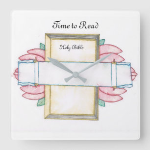 Cuadrado Reloj de la Biblia