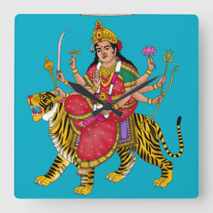Cuadrado Reloj de la diosa Durga