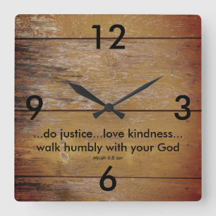 Cuadrado Reloj de la escritura