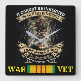 CUADRADO RELOJ DE LA GUERRA DE VIETNAM