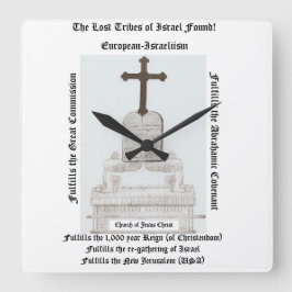 Cuadrado Reloj de la herencia cristiana