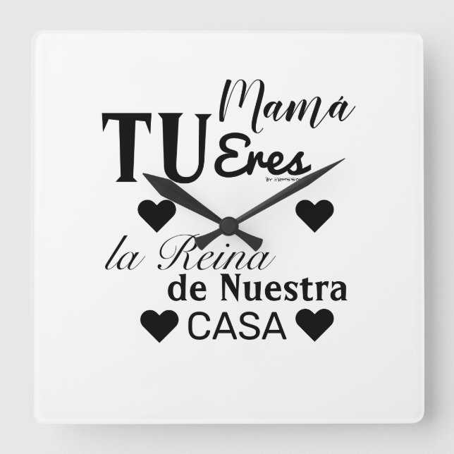 Cuadrado Reloj de la madre (Anverso)