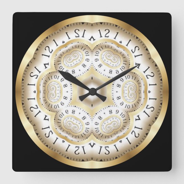 Cuadrado Reloj de la máquina del tiempo ~ Espacio/Continuo  (Anverso)
